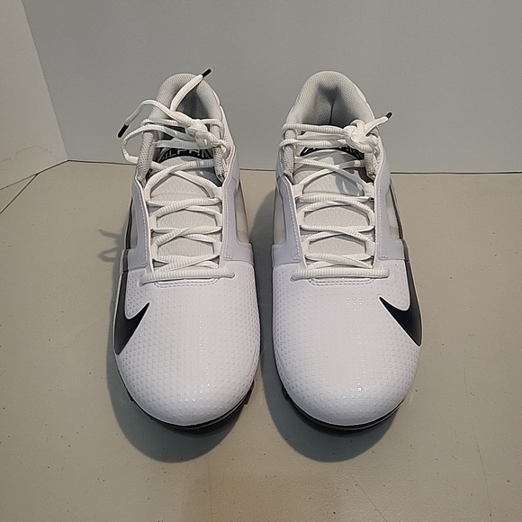 Nike Alpha Menace 4 Pro White Blue Football Cleats men's size 11 NEW FD7037-104 - Picture 3 of 11